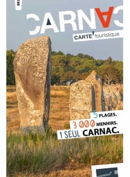 Cover of the 2020 edition of Carnac map and tourist guide